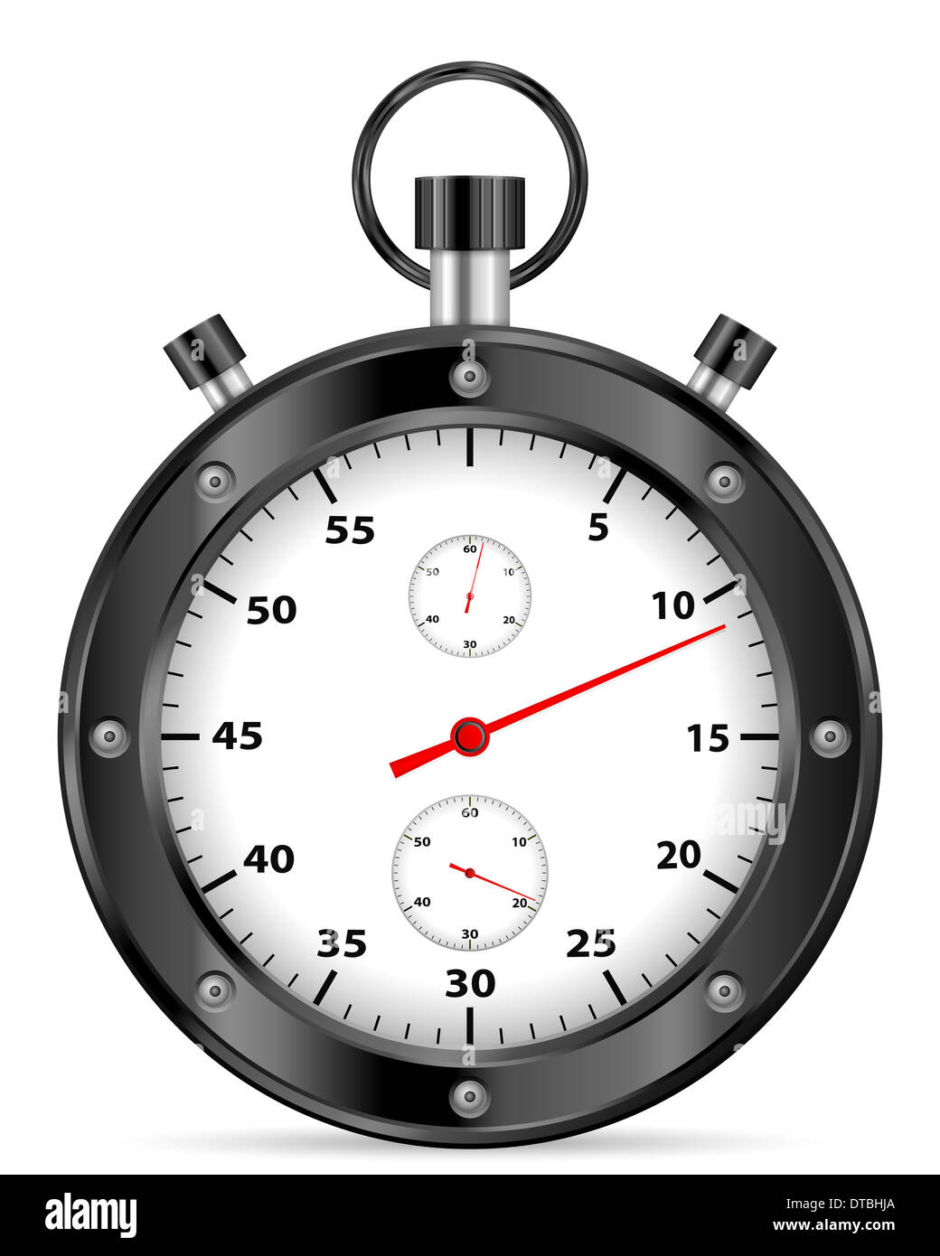 Stopwatch on a white background. Vector illustration Stock Photo Alamy