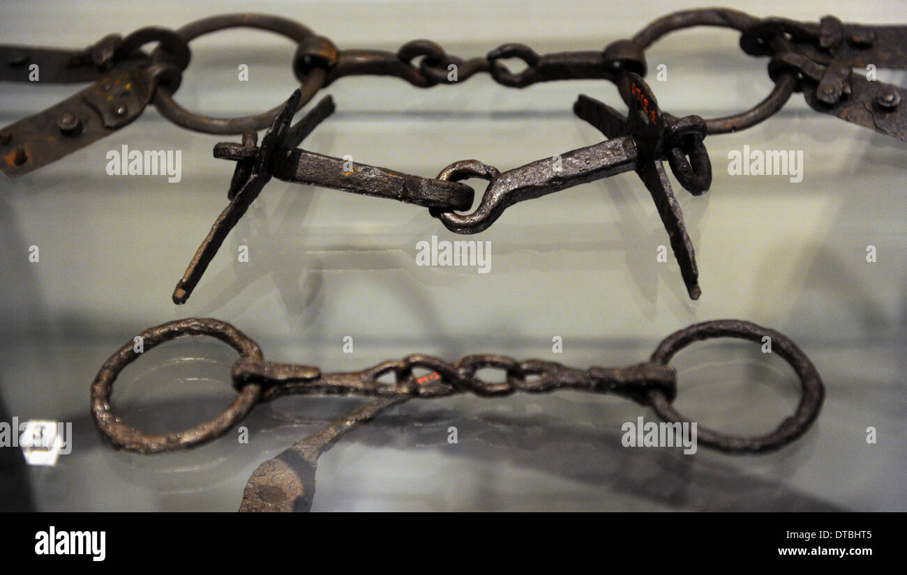Iron Age. Finland. Period of Migrations. 5th-4th centuries AD. Objects. National Museum of Finland. Helsinki. Stock Photo