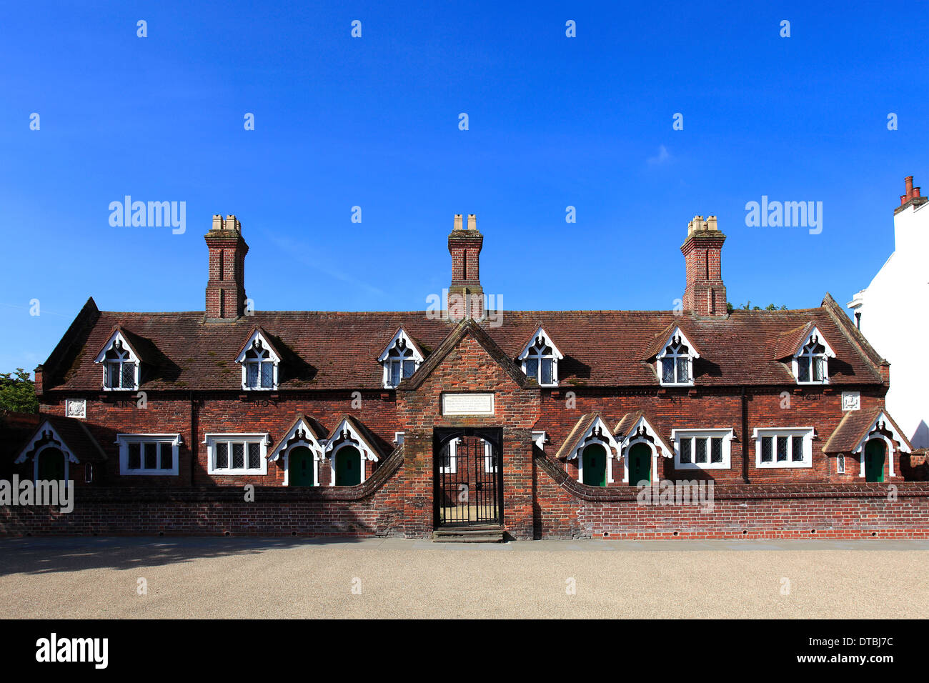 The Almshouses in Baldock town, Hertfordshire, England Stock Photo Alamy
