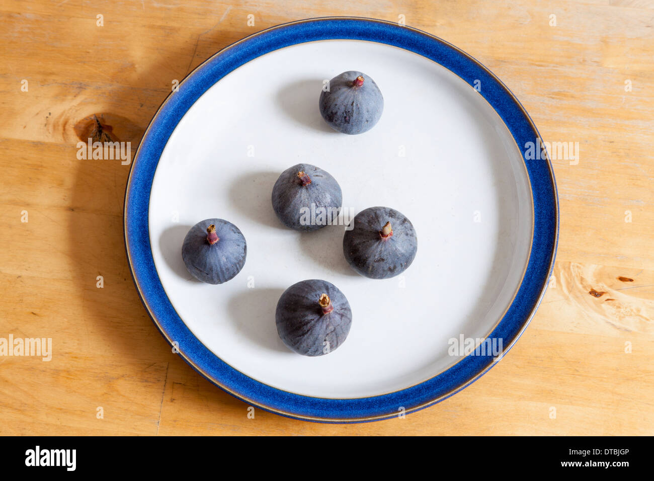 Figs on a plate Stock Photo