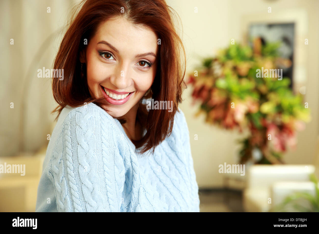 Cheerful people caucasian woman hi-res stock photography and images - Alamy