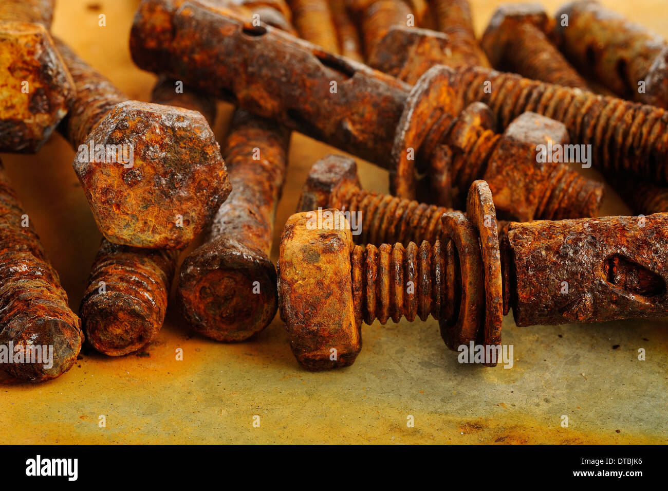Old rusty bolt and nuts Stock Photo Alamy
