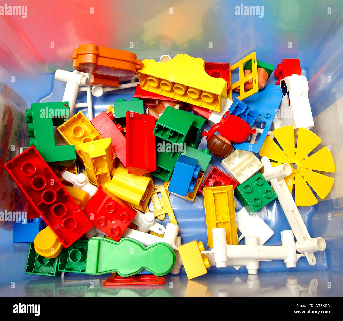 Children's Lego building blocks Stock Photo