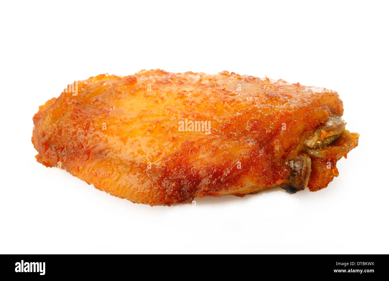 Spicy chicken wings on white background Stock Photo