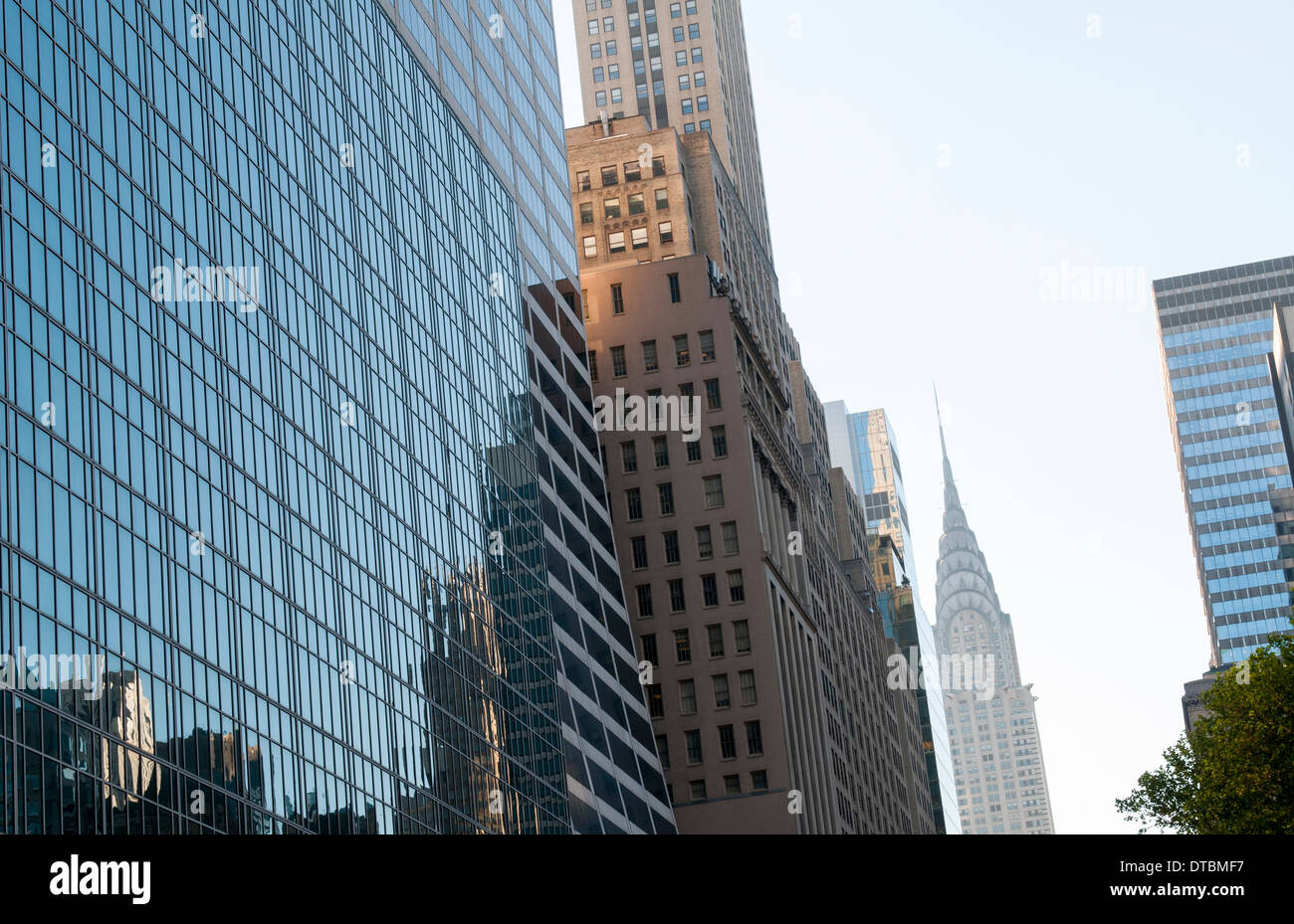 The Chrysler Building on 42nd Street in Midtown Manhattan New York City, USA Stock Photo
