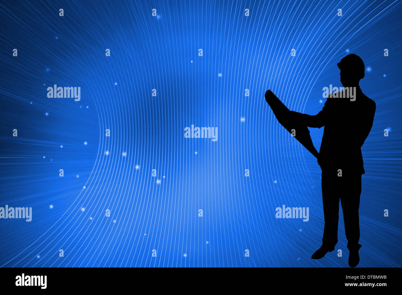 Composite image of digitally generated futuristic pattern Stock Photo