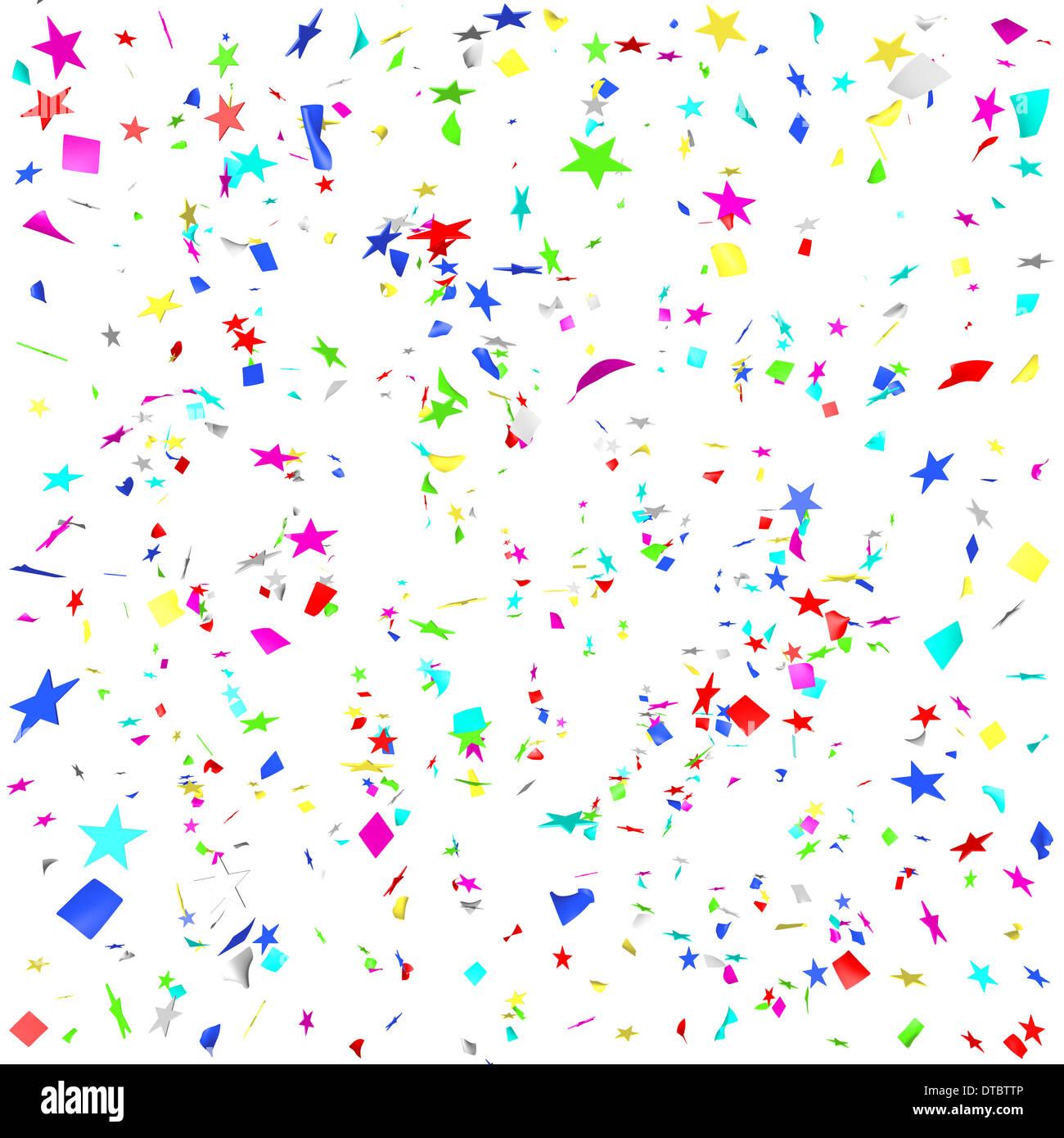 Colored paper in flight isolated on a white background Stock Photo - Alamy