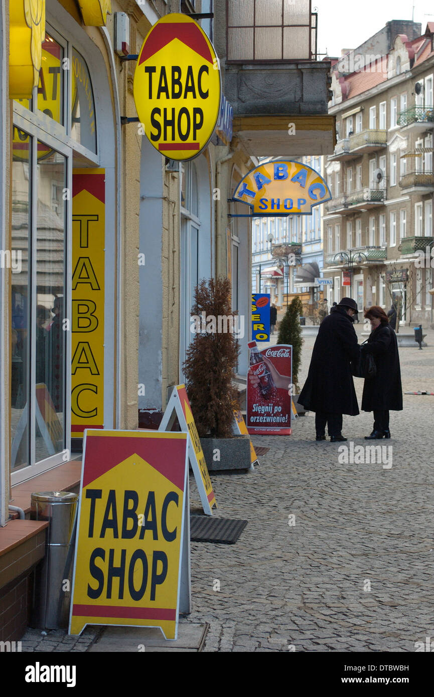 tobacco shop wroclaw Poland tobacco tourism hi-res stock photography and images