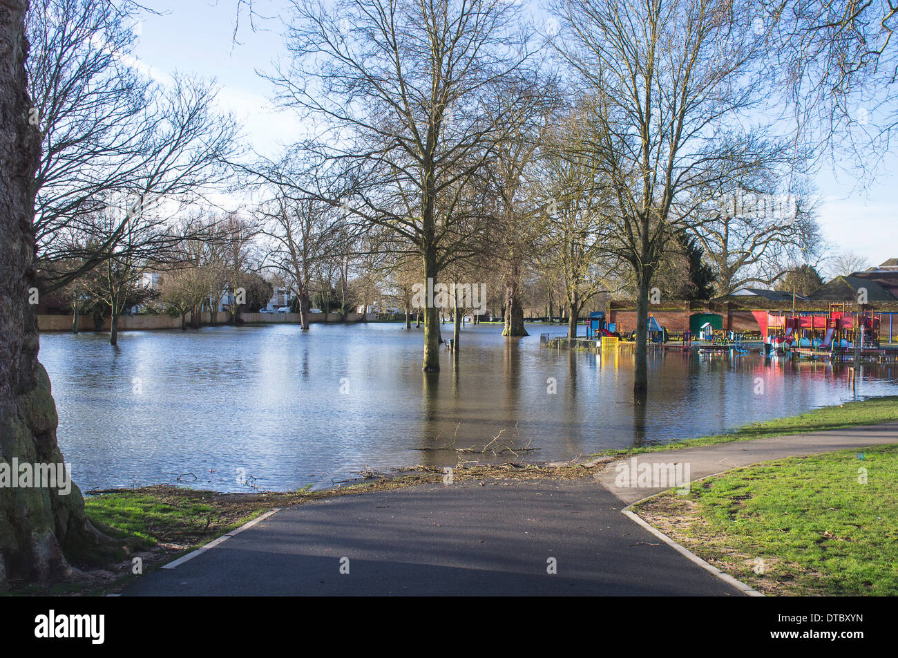 Flooded Higginson Park in Marlow Stock Photo 66645481 Alamy