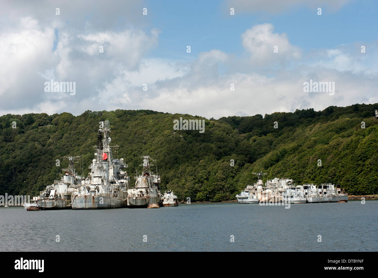 Landevennec Brittany cimetiere military Colbert  epave Finistere Stock Photo