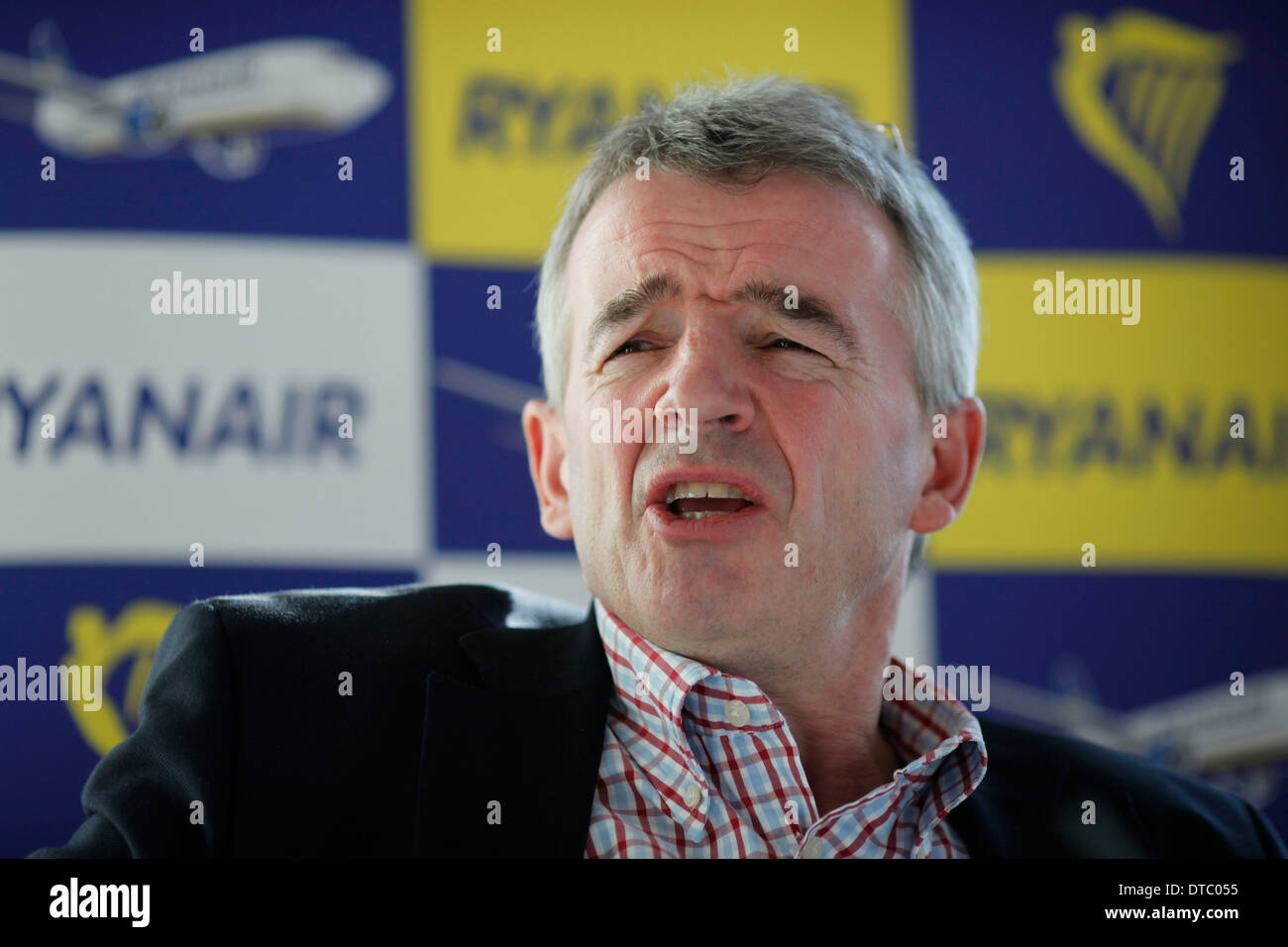 Ryanair's CEO Michael O'Leary Stock Photo