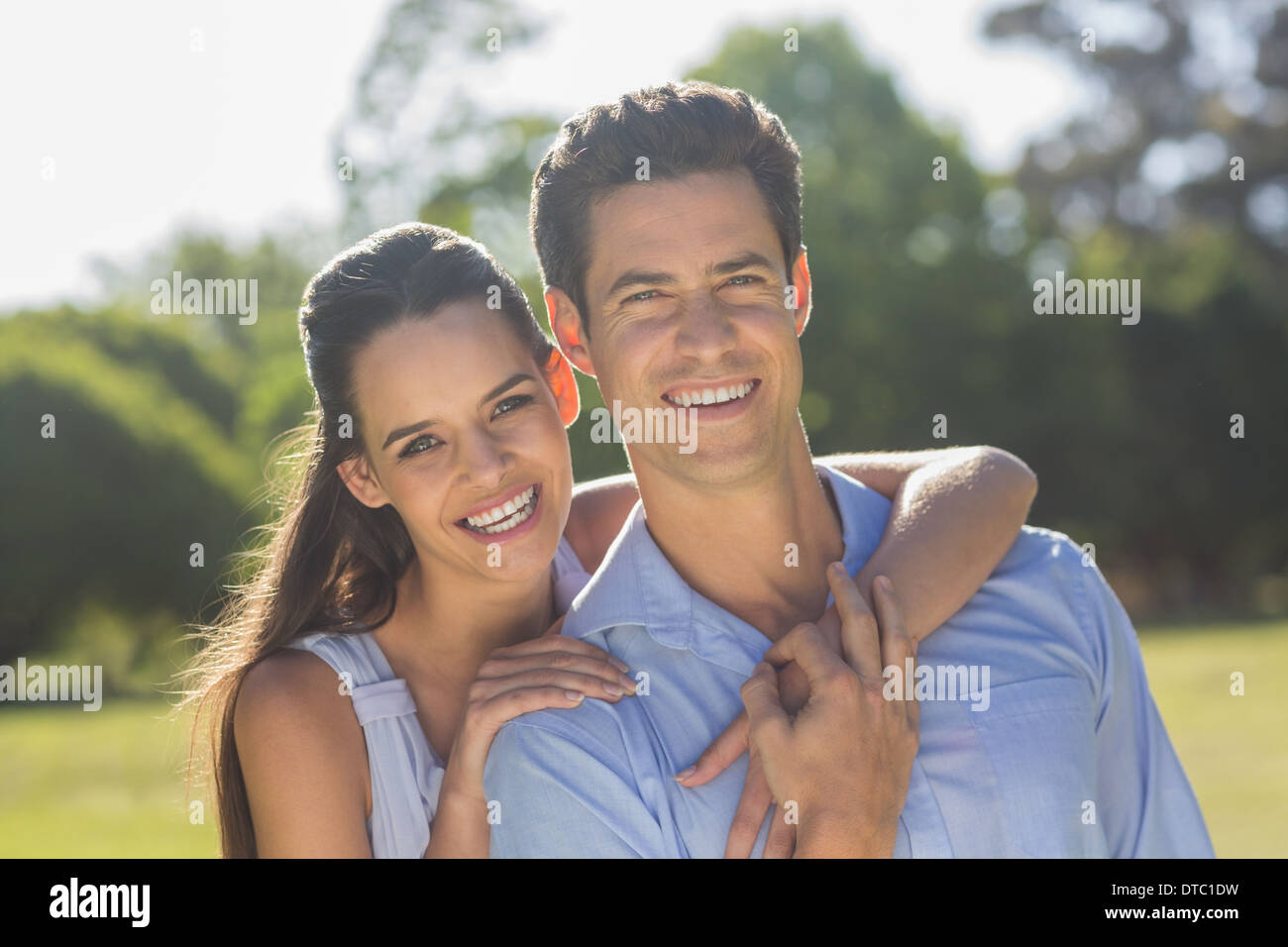 Happy loving young couple hi-res stock photography and images - Alamy