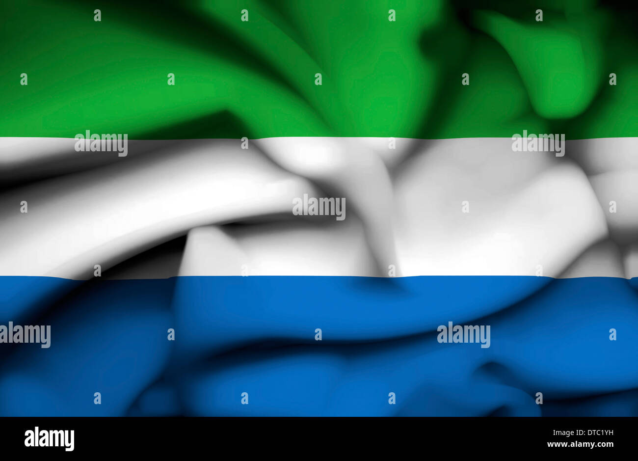Sierra Leone waving flag Stock Photo - Alamy