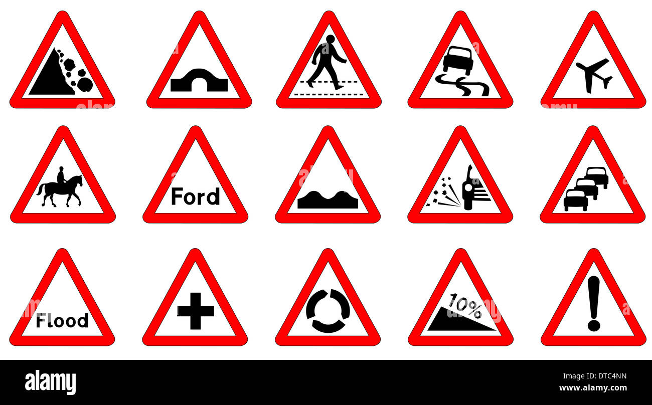 Дорожные знаки предупреждающие треугольник кружок
