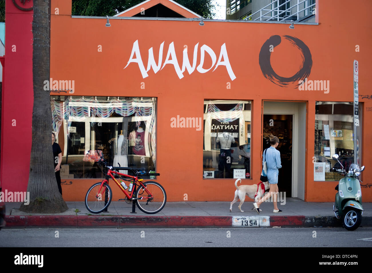 Abbot Kinney district of Venice Beach Stock Photo Alamy