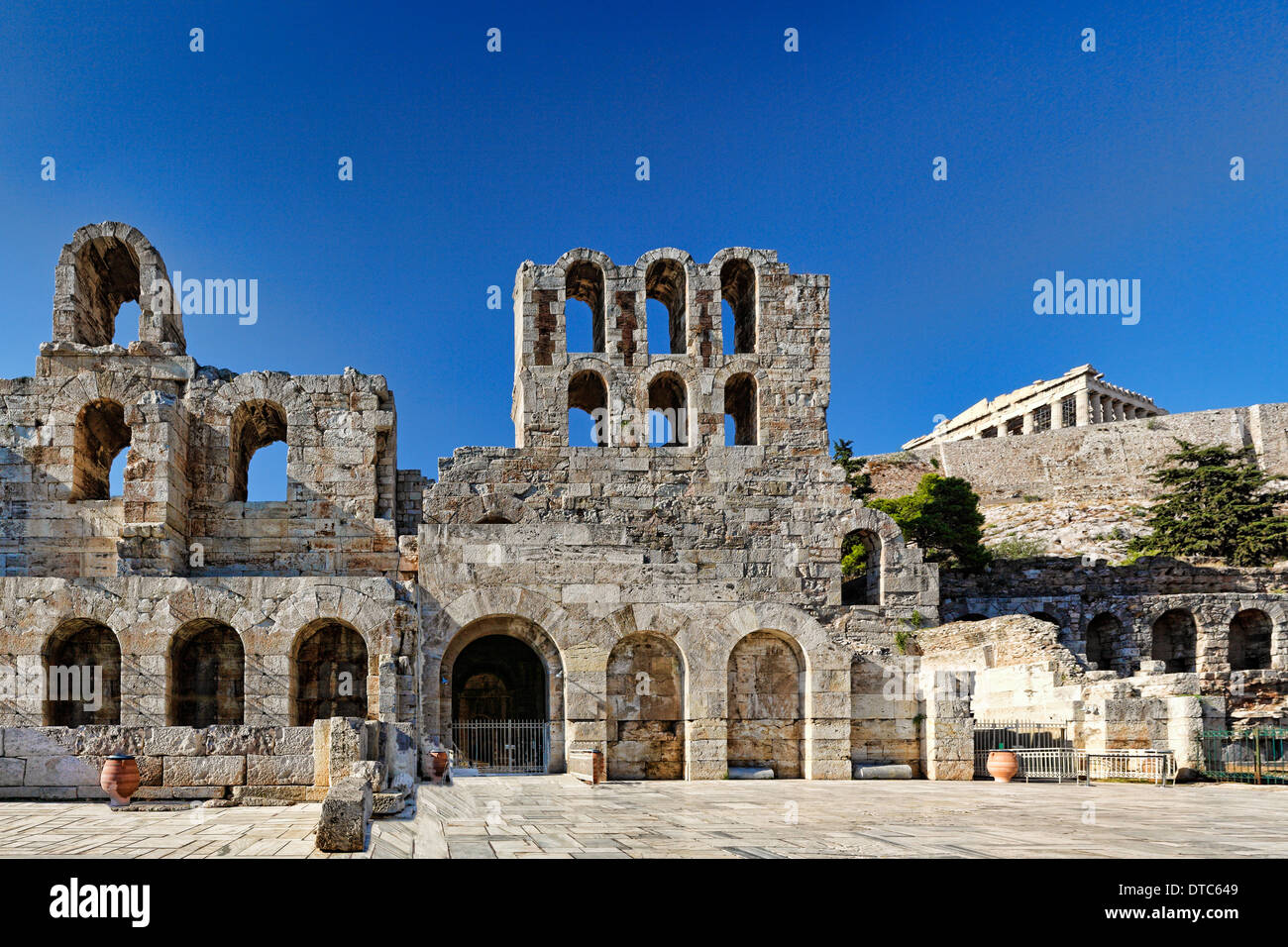 The Odeon of Herodes Atticus also known as Herodeon (161 AD), Greece Stock Photo