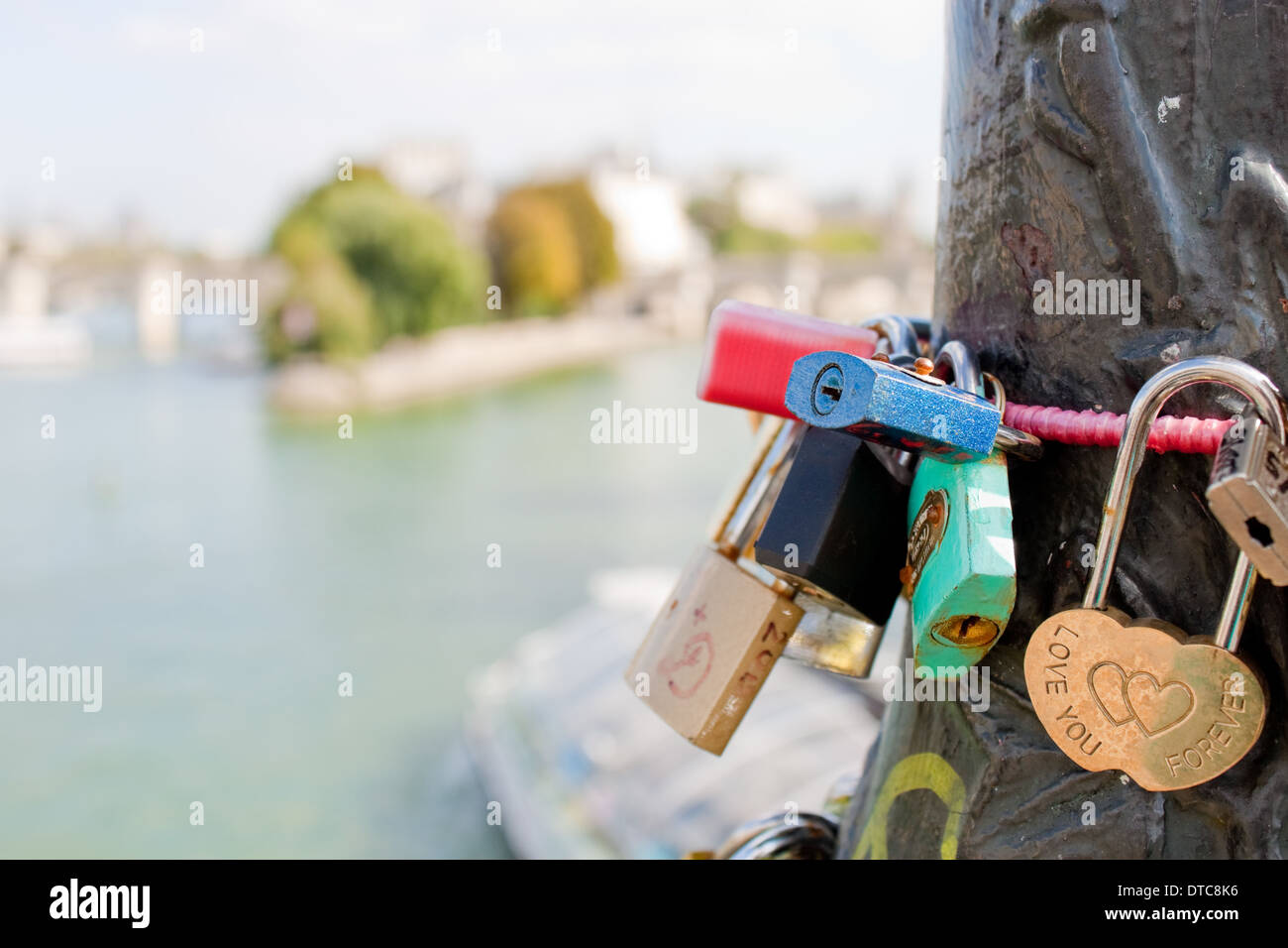 Padlocks on the Bridge of Arts (Pont des Arts) in Paris Stock Photo Alamy