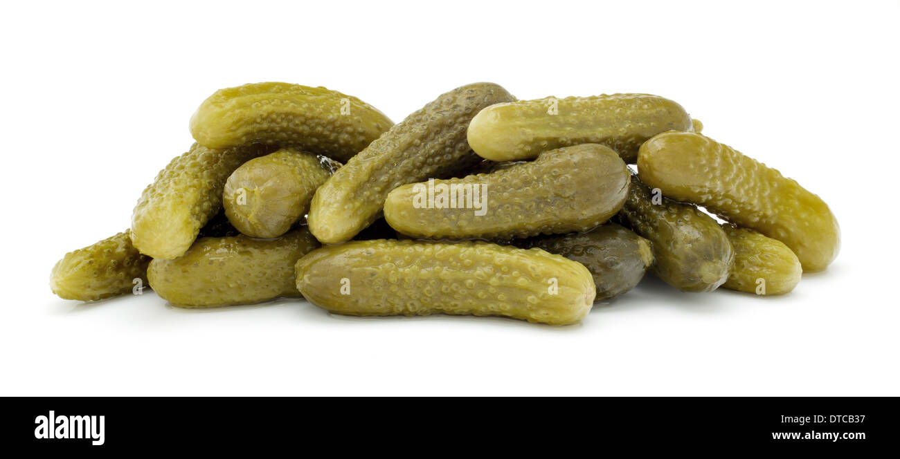 Pickled cucumbers pepinillos en conserva Stock Photo