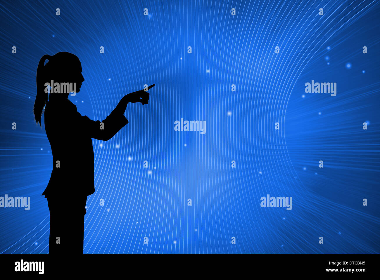 Composite image of digitally generated futuristic pattern Stock Photo