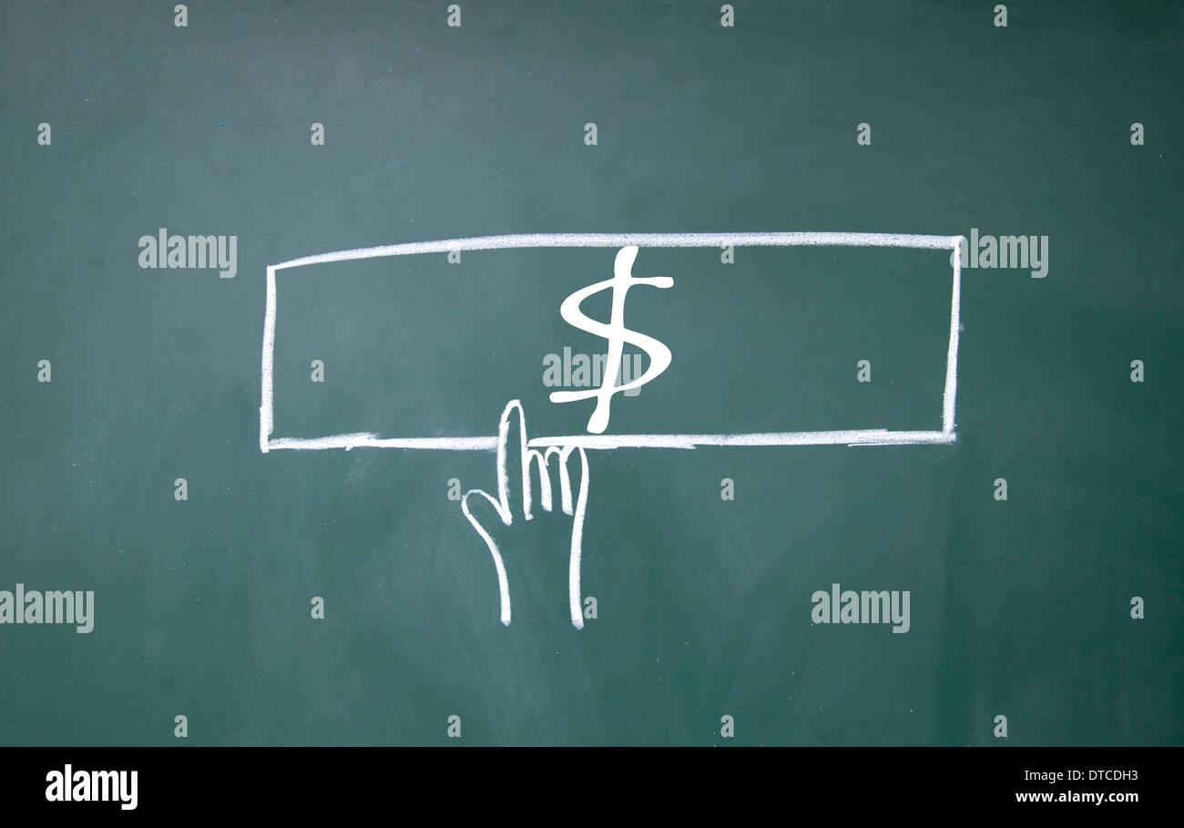 sign at blackboard Stock Photo - Alamy