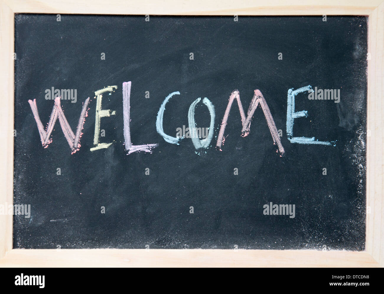 sign at blackboard Stock Photo - Alamy