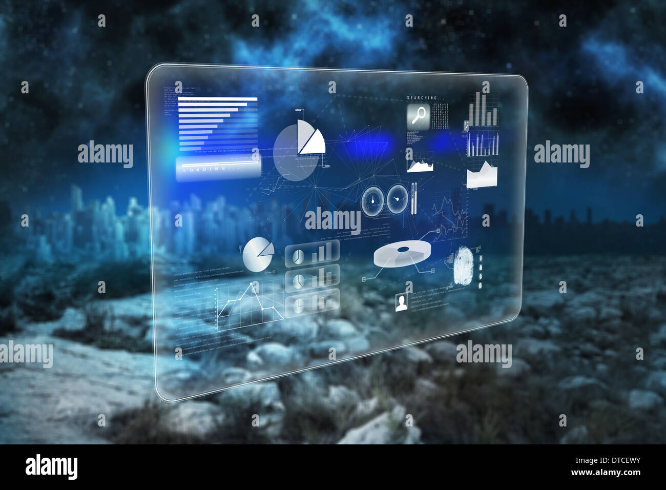 Composite image of abstract technology interface Stock Photo - Alamy
