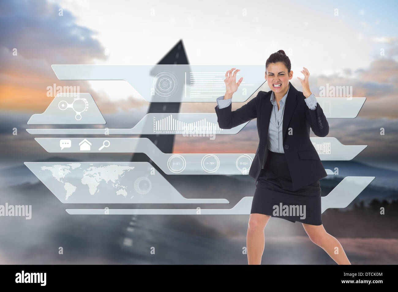 Angry woman gesturing pointing hi-res stock photography and images - Alamy