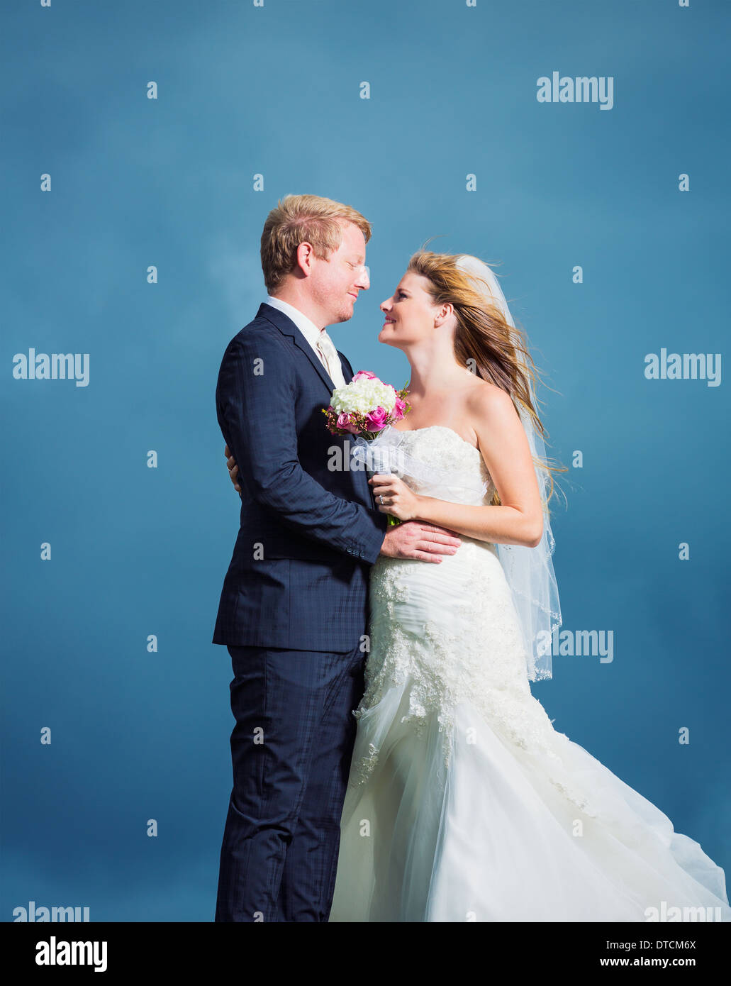 Wedding, Happy couple in love Stock Photo - Alamy
