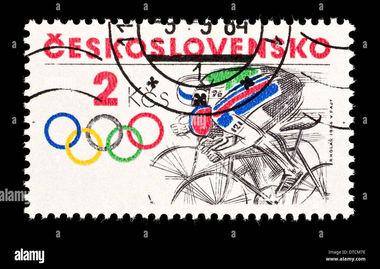 Bicycle postage stamp hi-res stock photography and images - Alamy