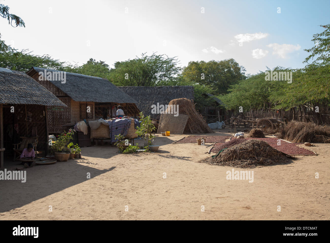 Village near Bagan Burma Stock Photo