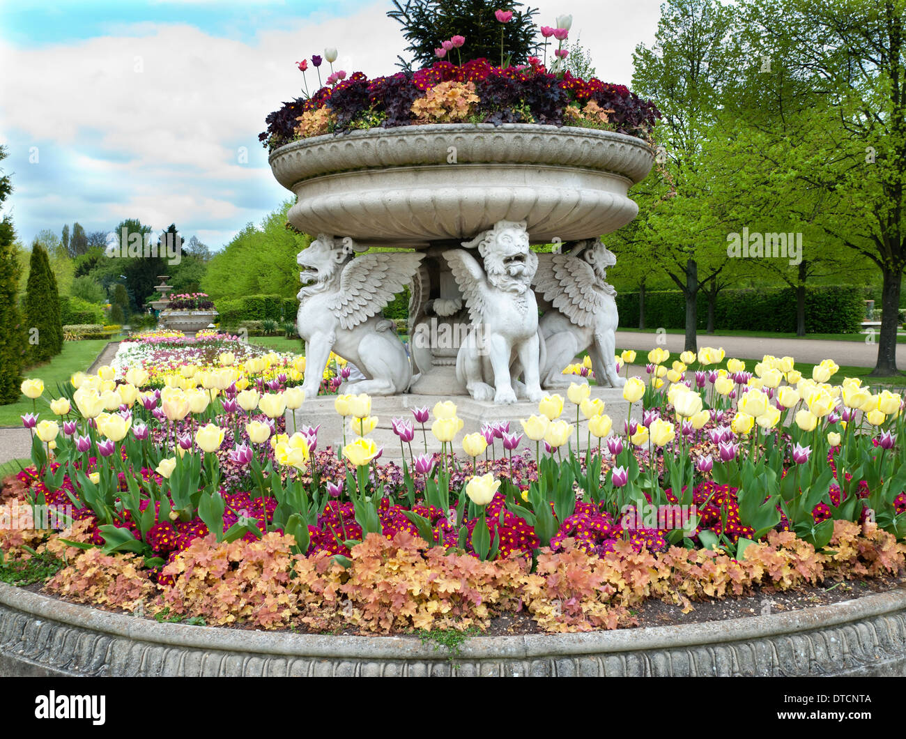 Flowerbeds in a Formal Garden Stock Photo - Alamy