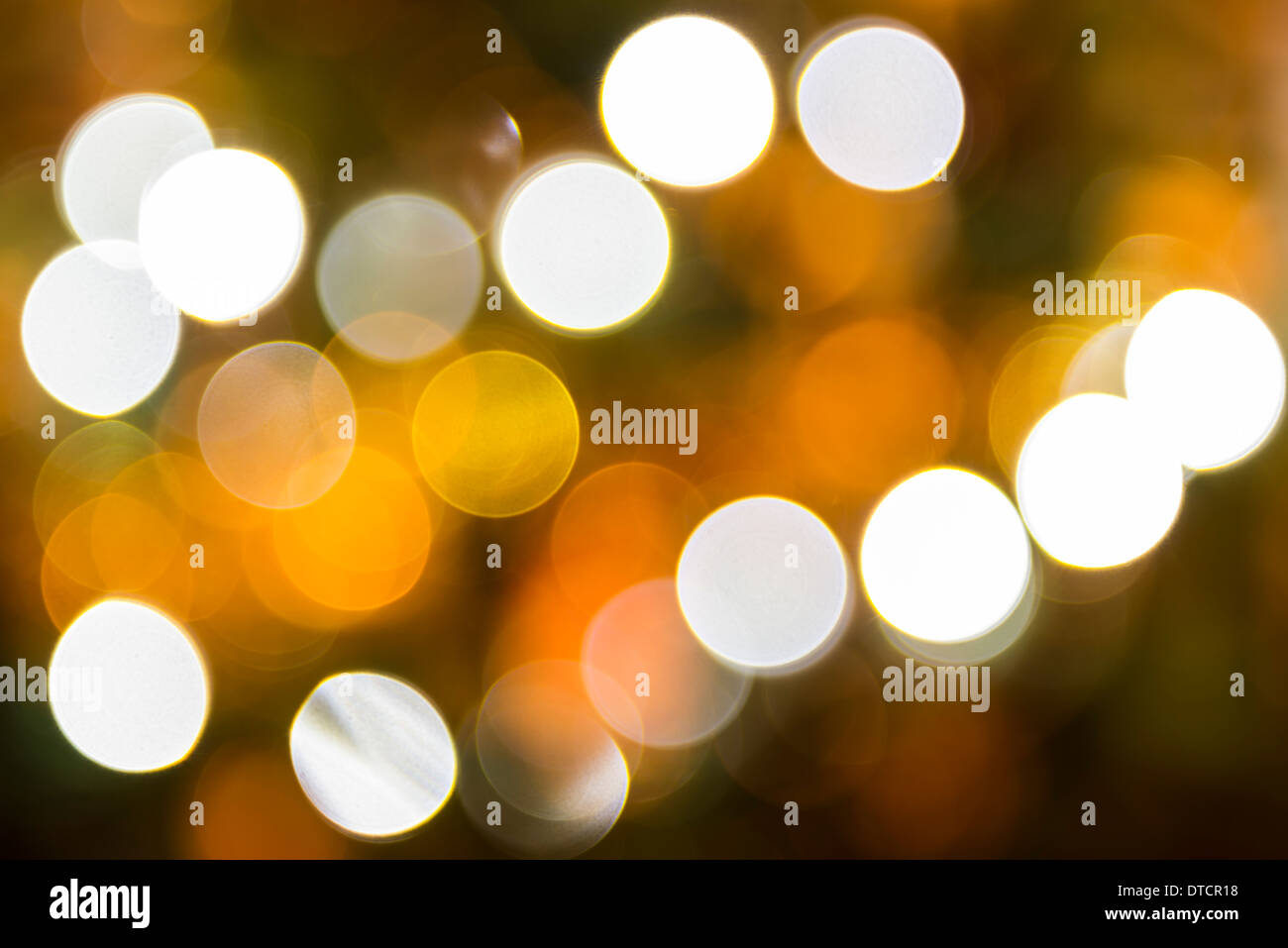 Out of focus Christmas lights Stock Photo
