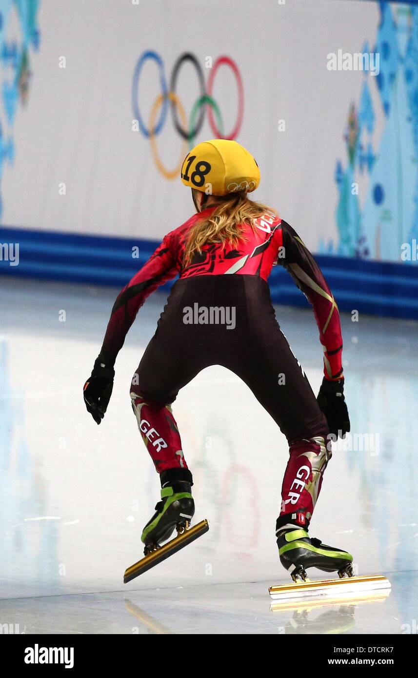 Sochi Russia 15th Feb 2014 Anna Seidel Of Germany In Action During The Ladies 1500 M Heat 1 Of The Short Track Speed Skating Events In Iceberg Skating Palace At The Sochi