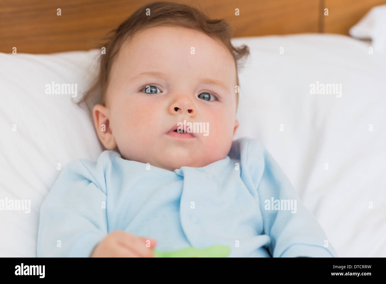 Portrait of lovely baby boy Stock Photo