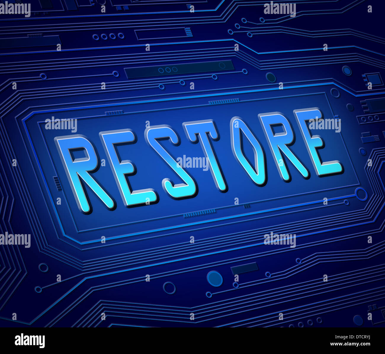 Restore concept. Stock Photo