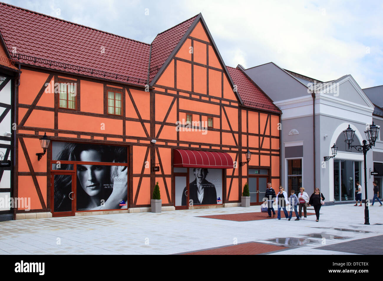 Elstal, Germany, shopping at the Designer Outlet Center Stock ...