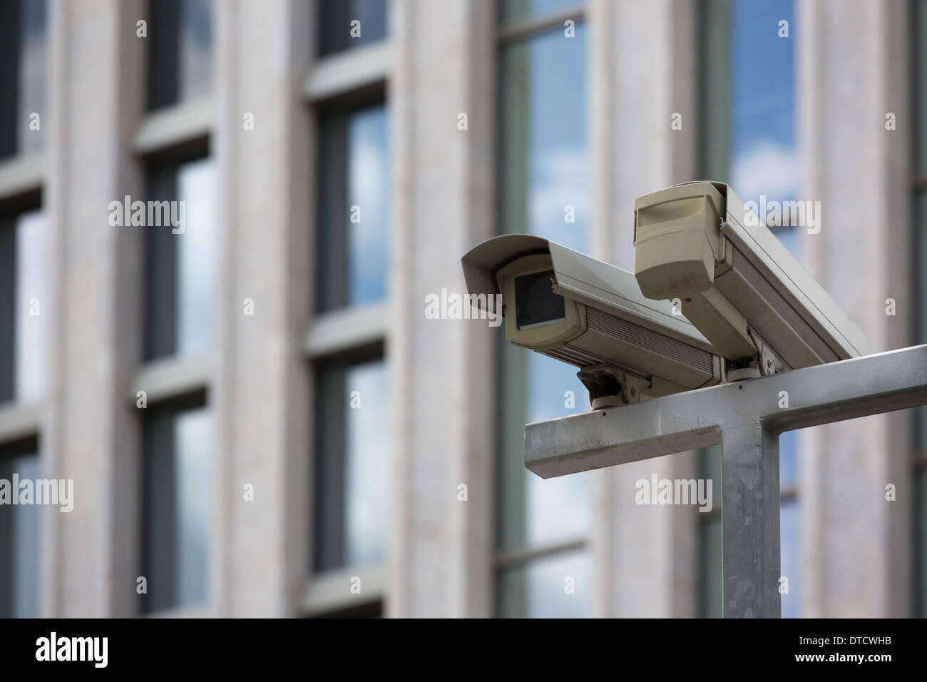 Berlin, Germany, surveillance cameras on the grounds of the