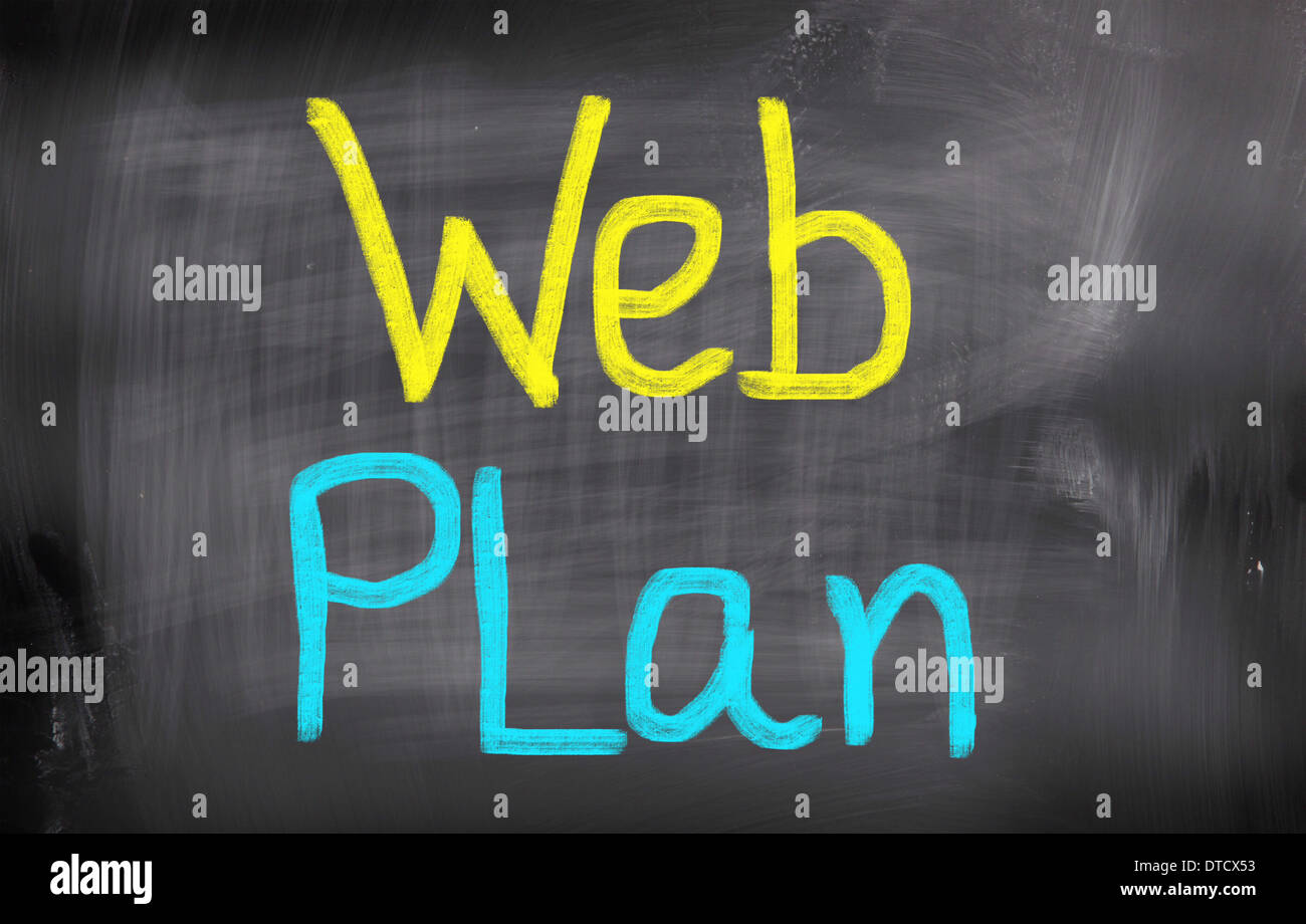Web Plan Concept Stock Photo - Alamy