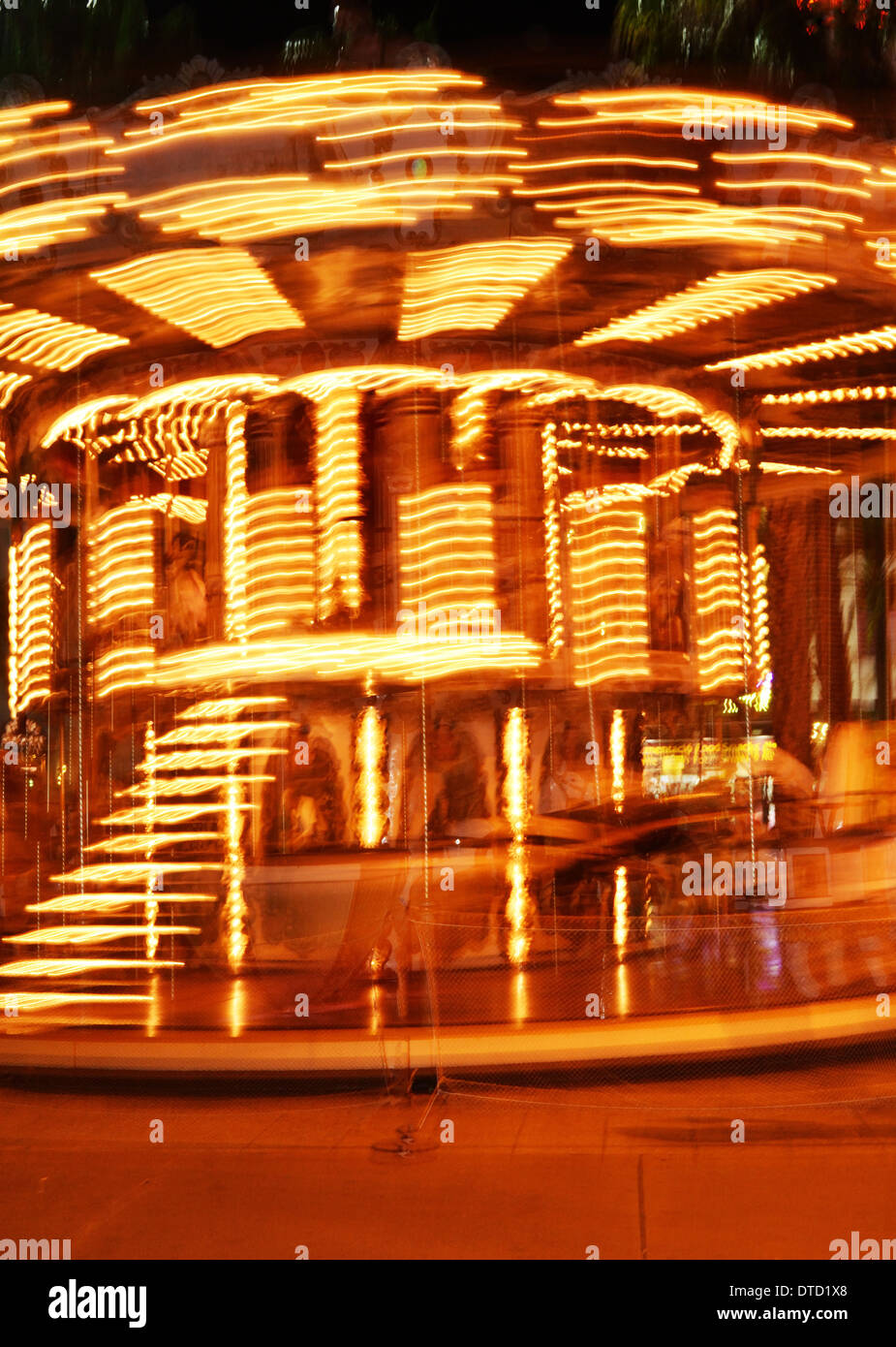 Old fashioned carousel Stock Photo