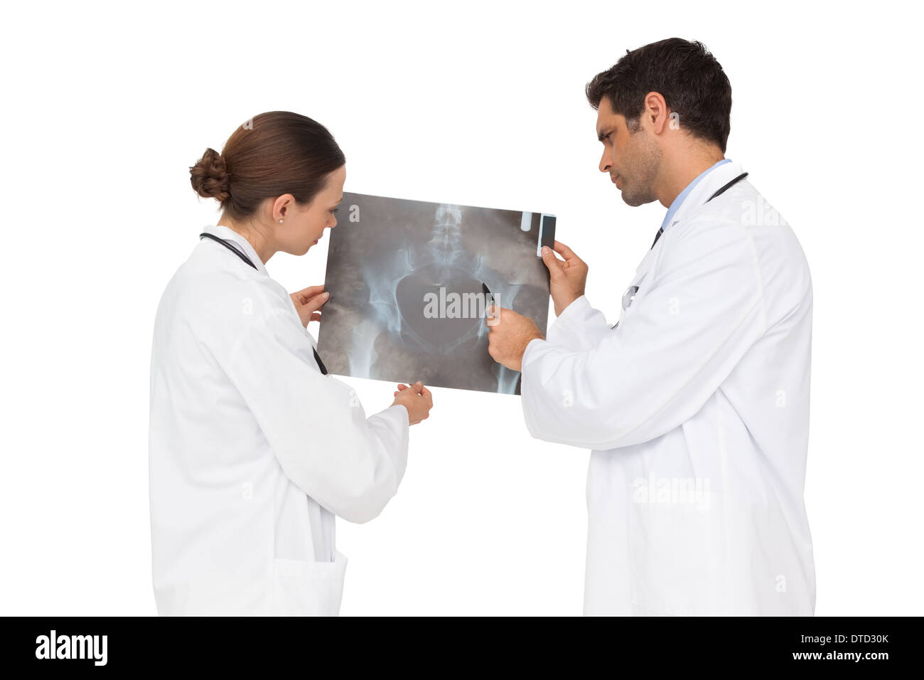 Medical team analysing an xray together Stock Photo - Alamy