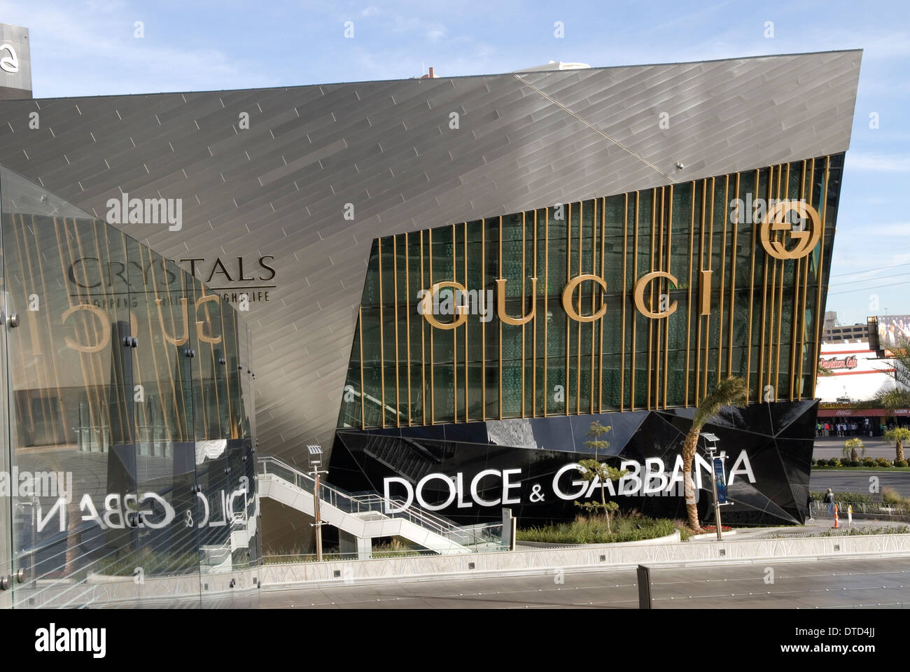 Gucci and Dolce & Gabbana Store Exterior Editorial Stock Image