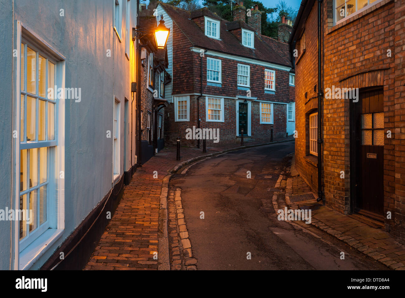 Dusk at Chapel Hill in Lewes, East Sussex. Stock Photo