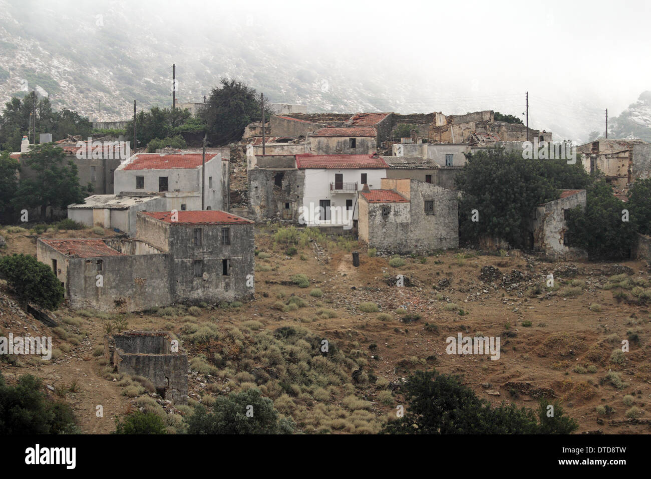 Achlada is a village in the Cretan municipality of Malevizi in Heraklion regional unit. Crete Island, Greece. Stock Photo