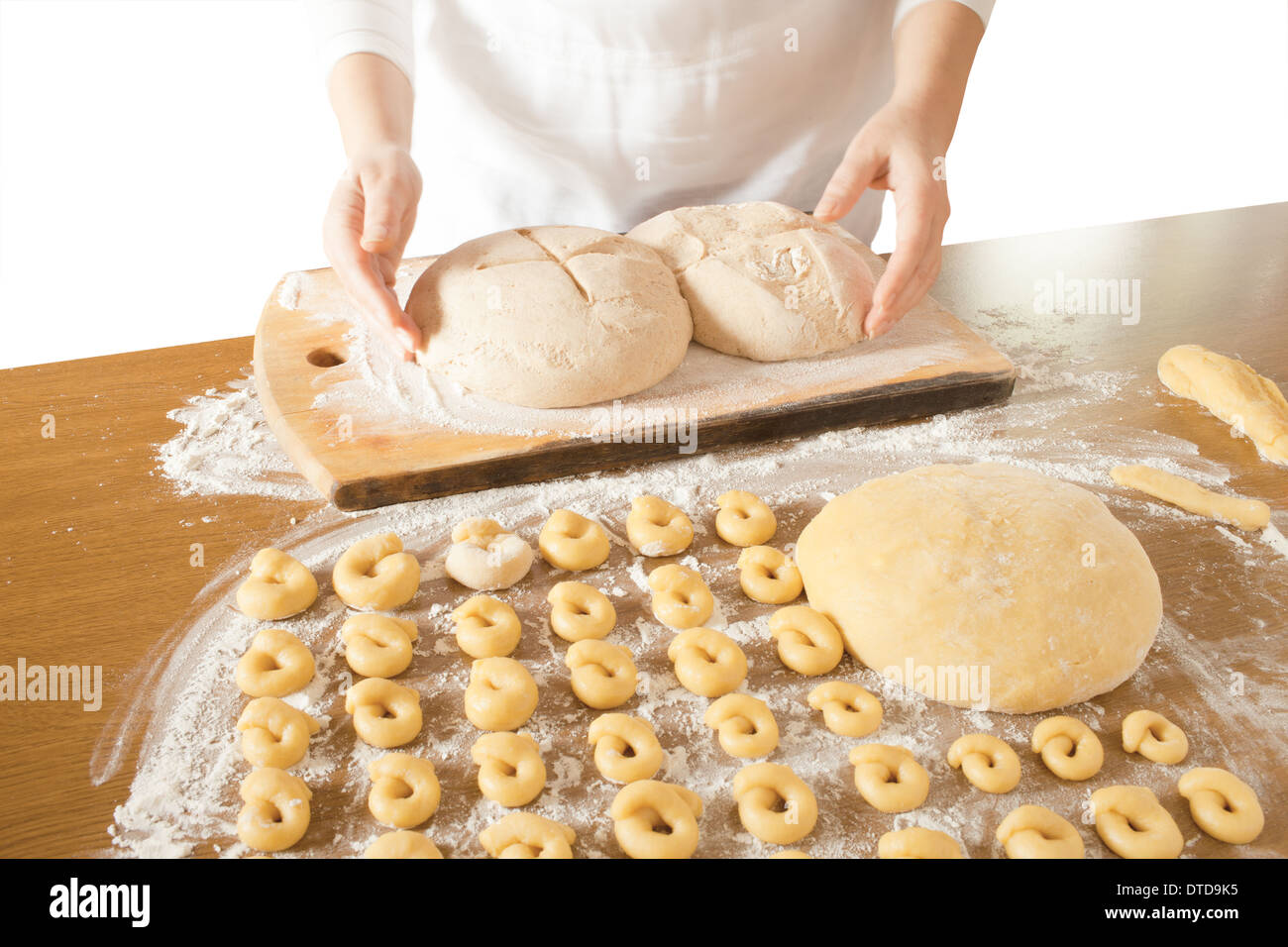 Leavened Dough For Bread And Bagels Stock Photo Alamy