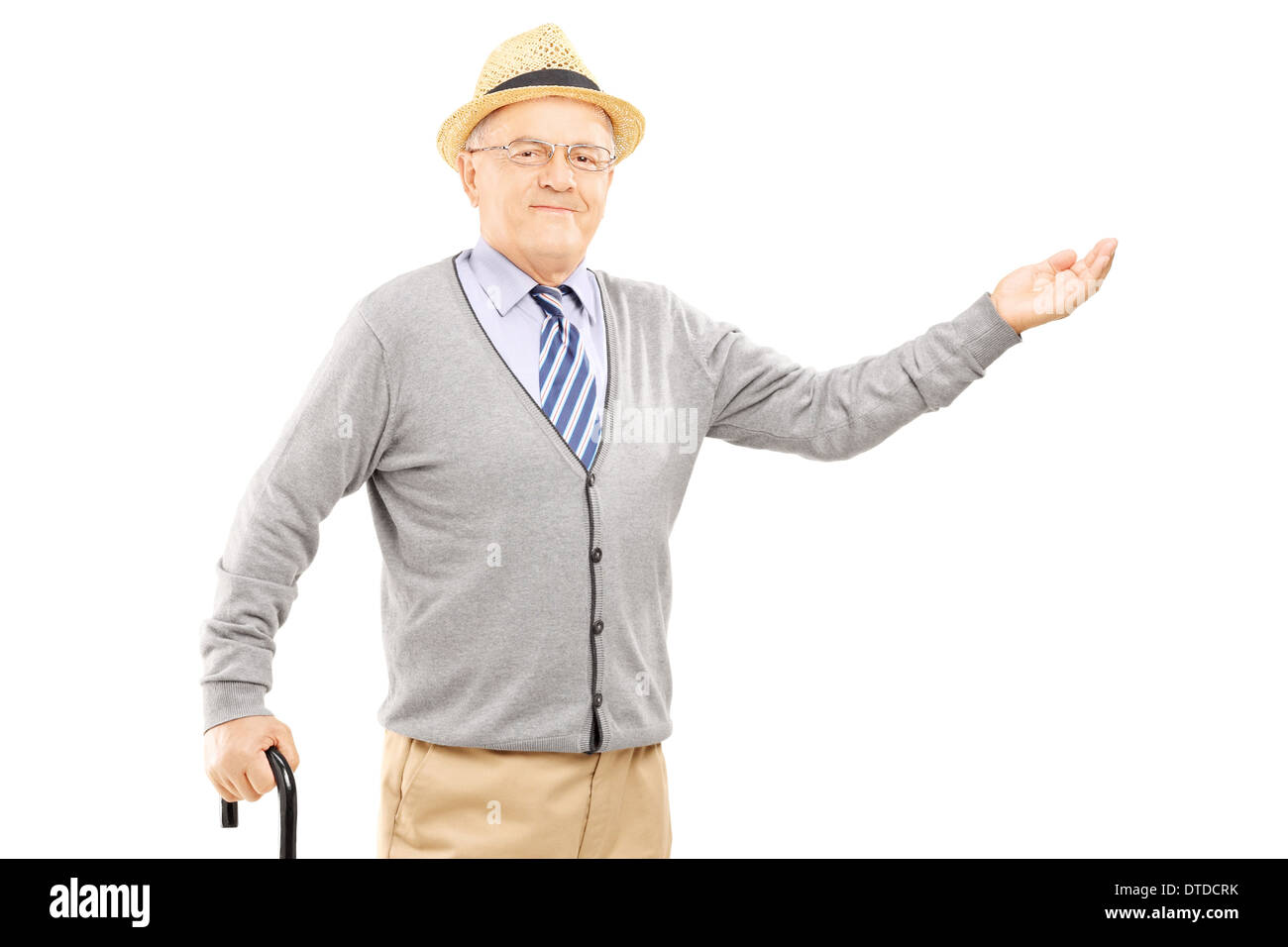 Old man with cane hires stock photography and images Alamy