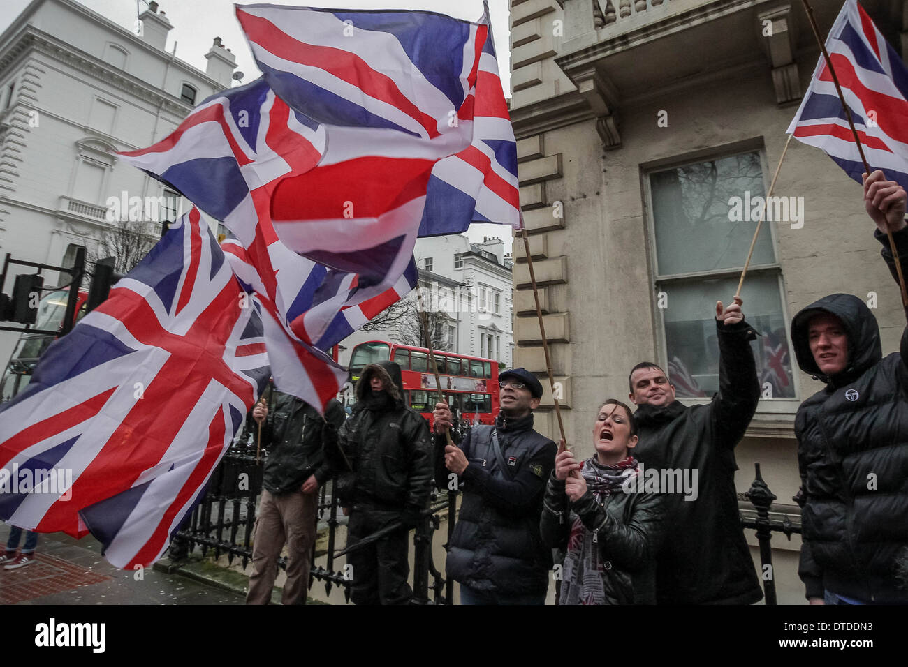 Britain First street defence movement counter-protest radical Islamists ...