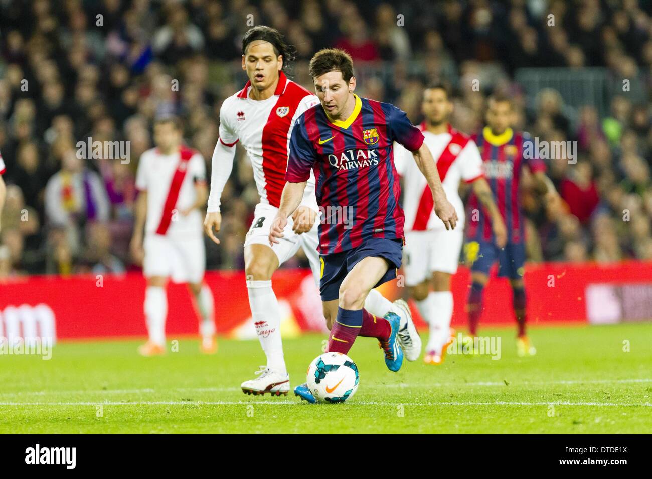 Barcellona, Spain. 15th Feb, 2014. BARCELONA - 15 of february - ESPANA: Leo Messi during the match of the rounnd 24 of Liga BBVA between FC Barcelona and Rayo Vallecano, played at Camp Nou stadium, saturday, 15 of february of 2014. Credit:  Mikel Trigueros/NurPhoto/ZUMAPRESS.com/Alamy Live News Stock Photo