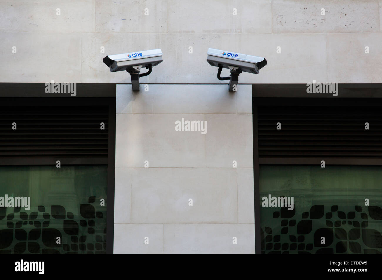 Two CCTV cameras on a building in London, UK Stock Photo Alamy