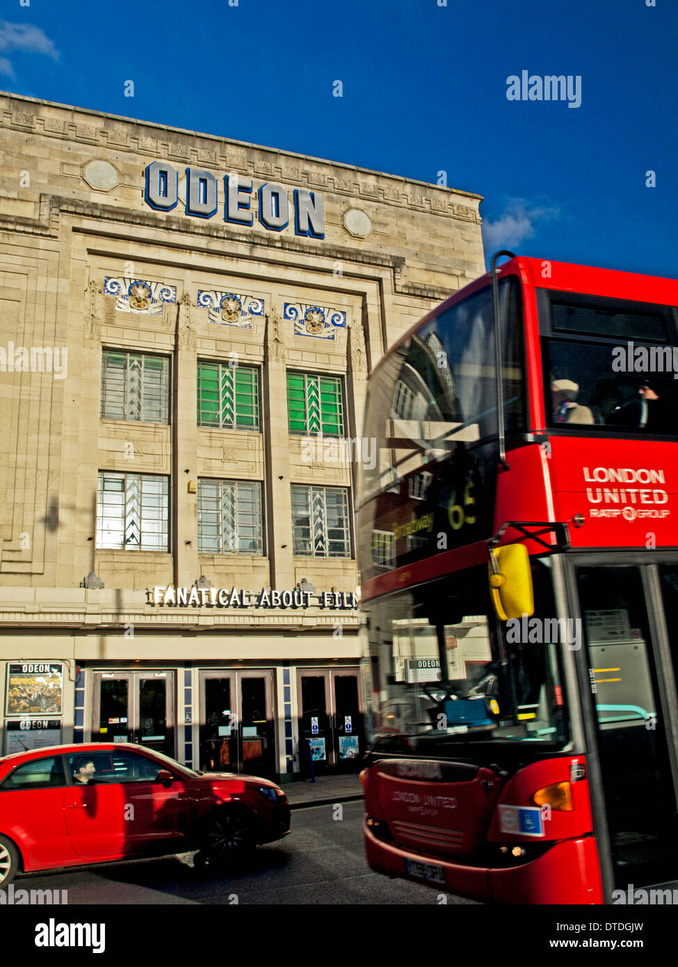 Facade of Odeon Cinema, Richmond, Southwest London, London, England, United Kingdom Stock Photo