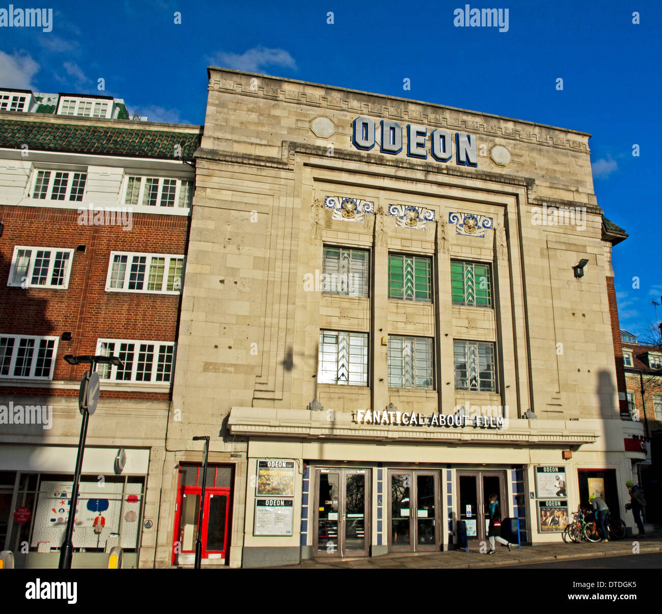Facade of Odeon Cinema, Richmond, Southwest London, London, England, United Kingdom Stock Photo